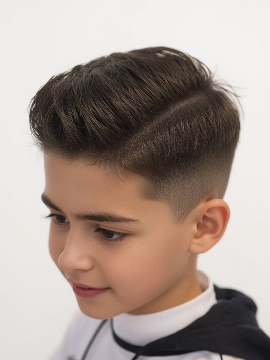 Long Fringe Boys Summer Haircut