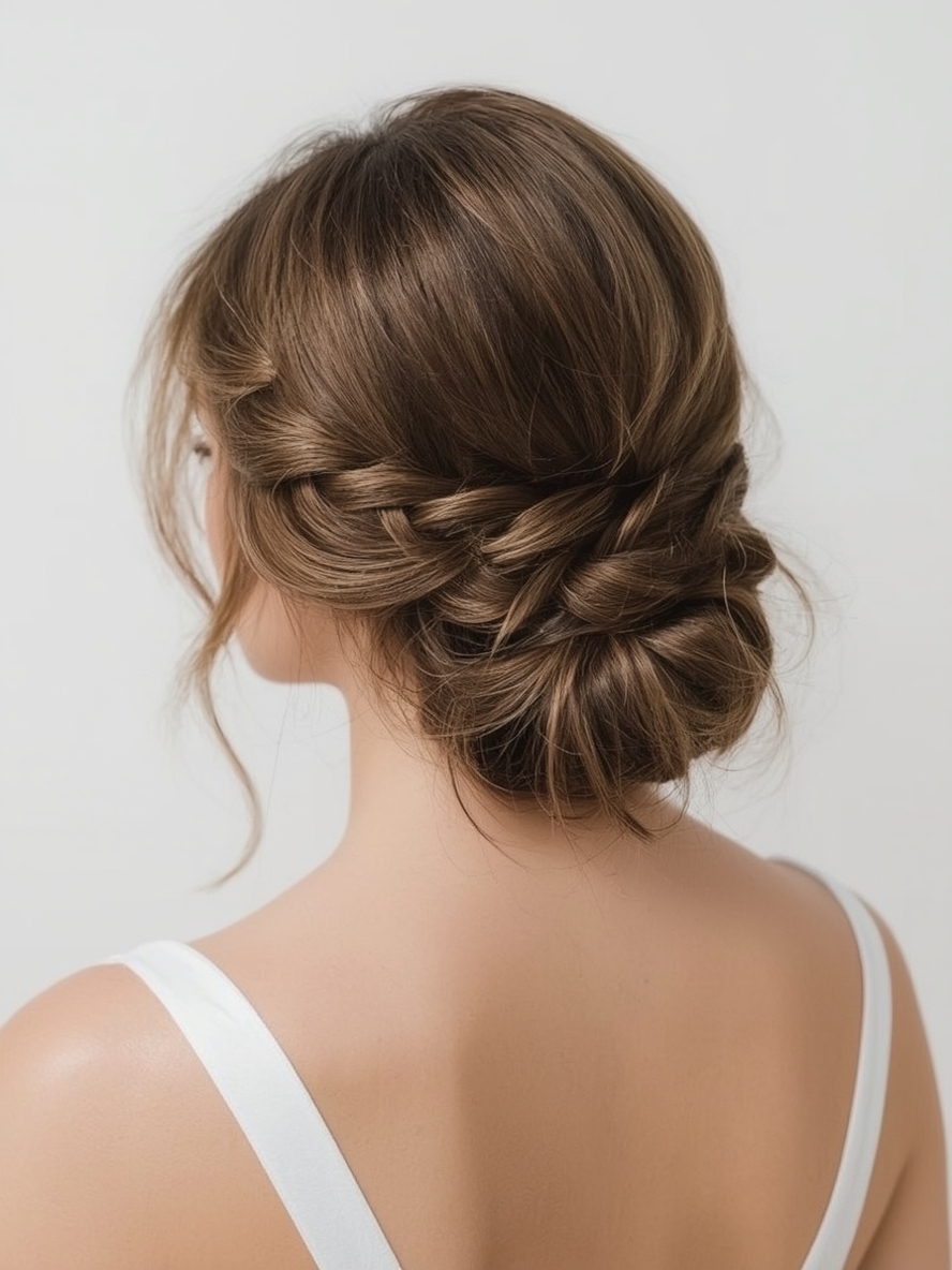 Guest Hair: Low Bun with Face-Framing Pieces