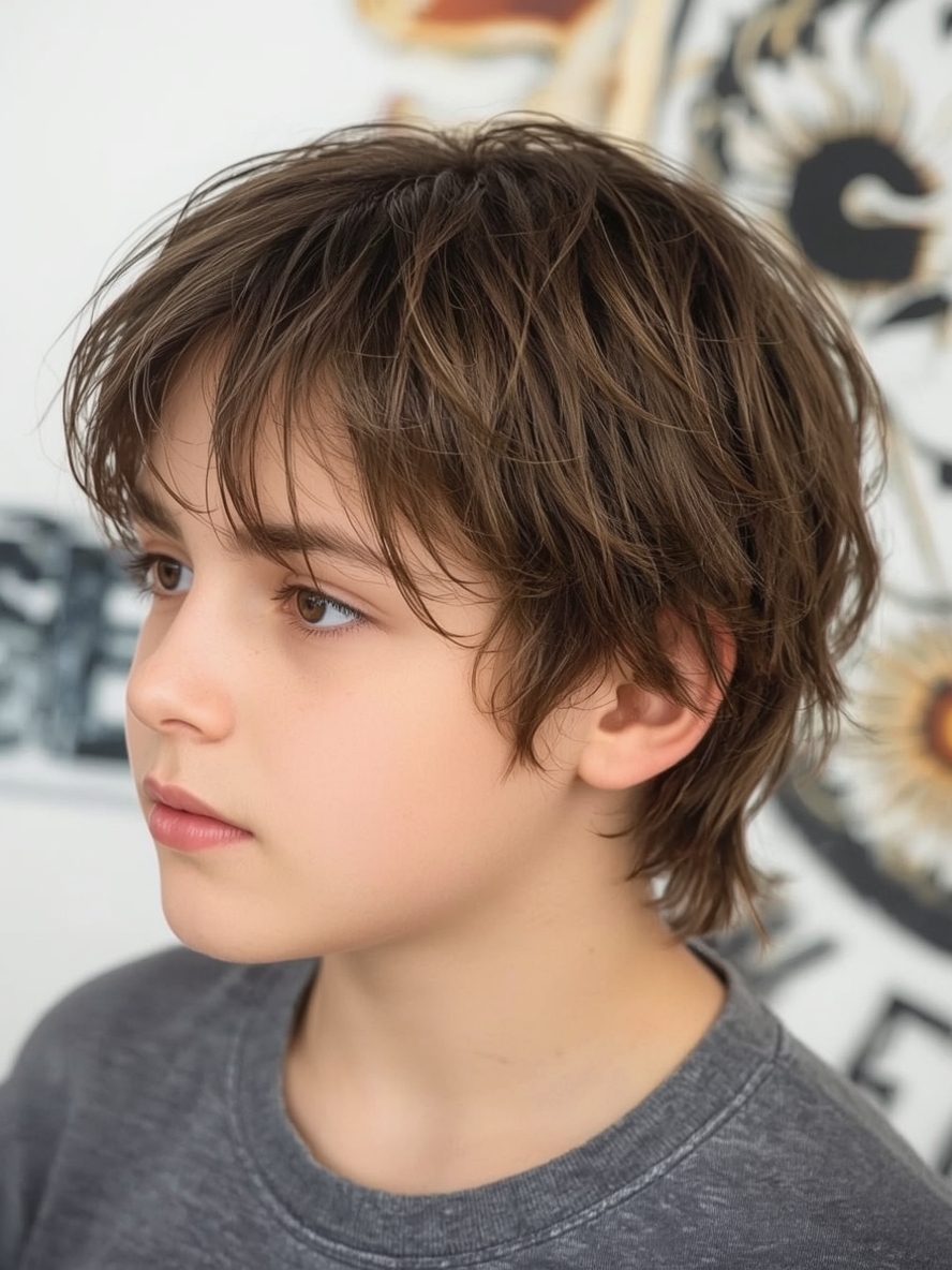 Comb Over Boys Summer Haircut