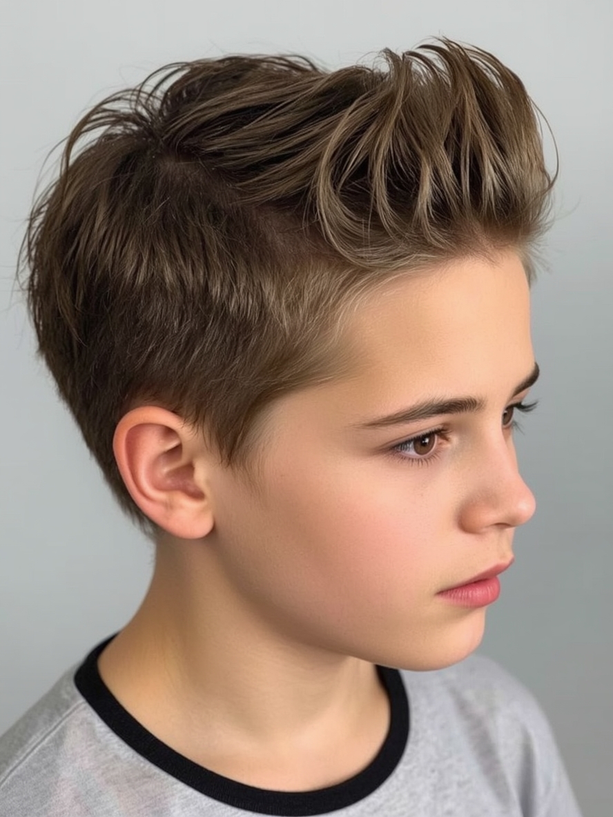 Short Spiky Boys Summer Haircut