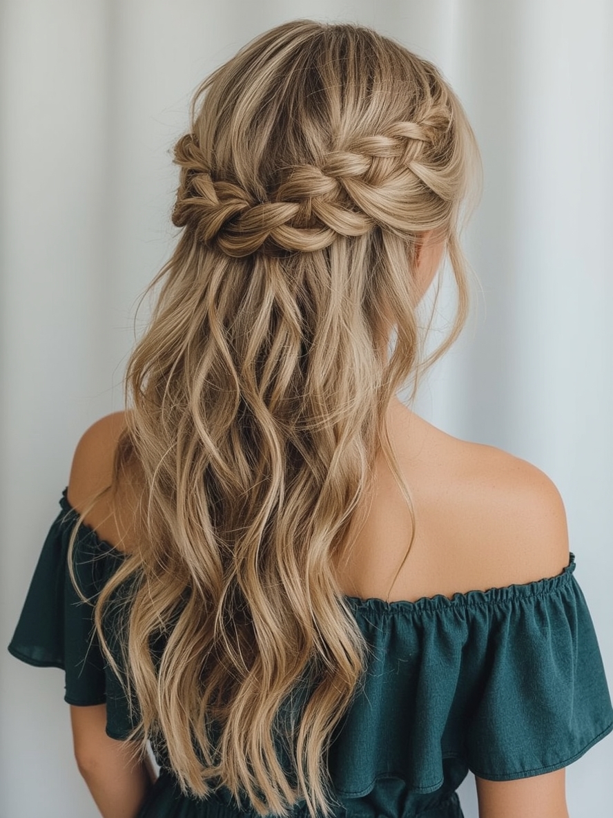 Guest Hair: Romantic Waves with a Side Part