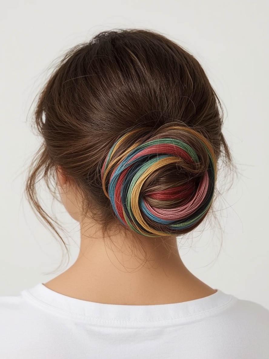Hair Wrap Designs: The Leather Laced