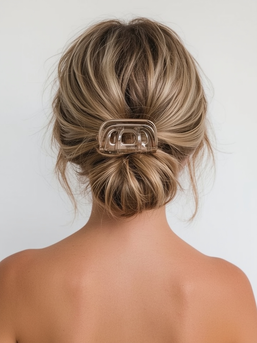 Easy Summer Hairstyles: Half Up Space Buns