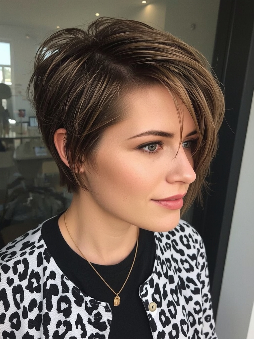 Hairstyles For Thin Hair Fine Over 50: The Feathered Bob