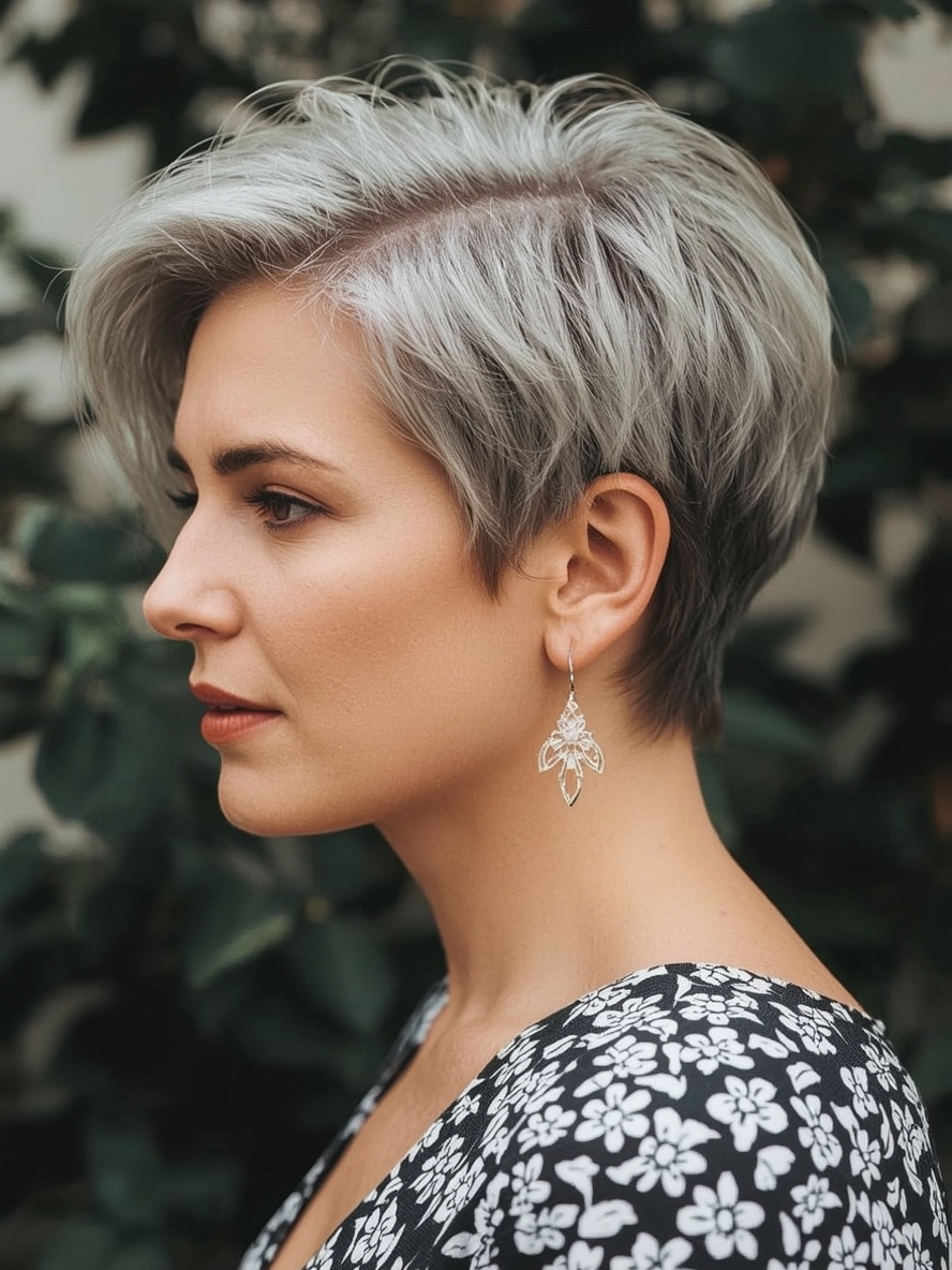 Hairstyles For Thin Hair Fine Over 50: The Graduated Bob