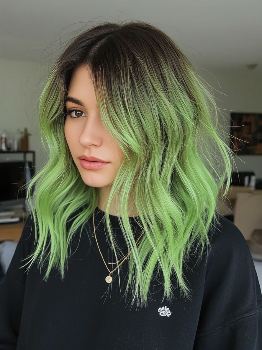 Undercolor Hair with Pink Hair Streaks