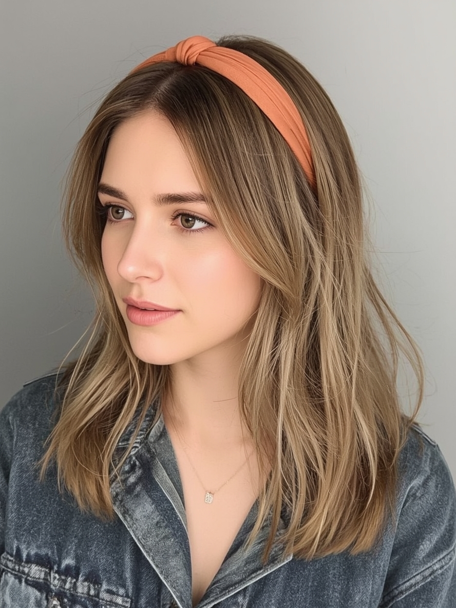 Tousled Shoulder Length Hair for Thin Fine Hair