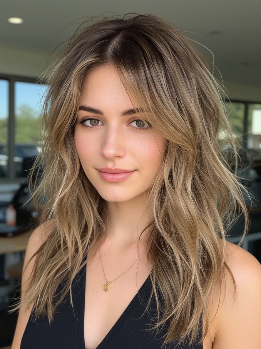 Long Hair Older Women: Classic Long Layers